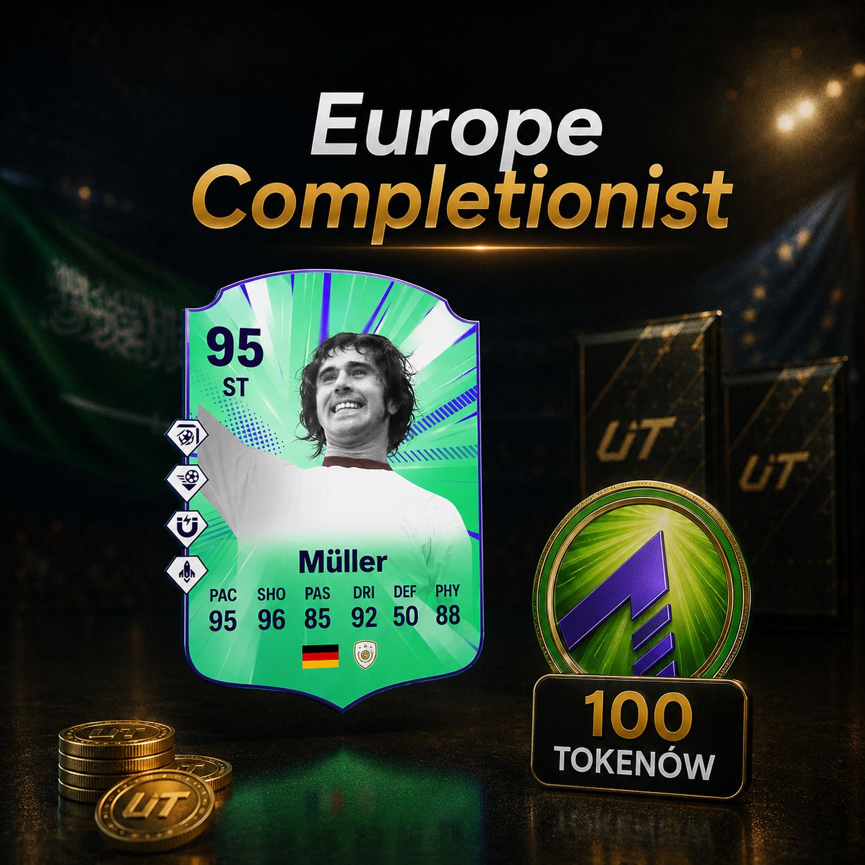 Europe Completionist - Müller - 100 tokenów
